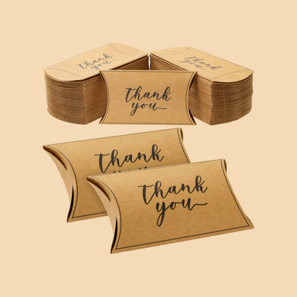 Kraft Pillow Boxes - Image 2